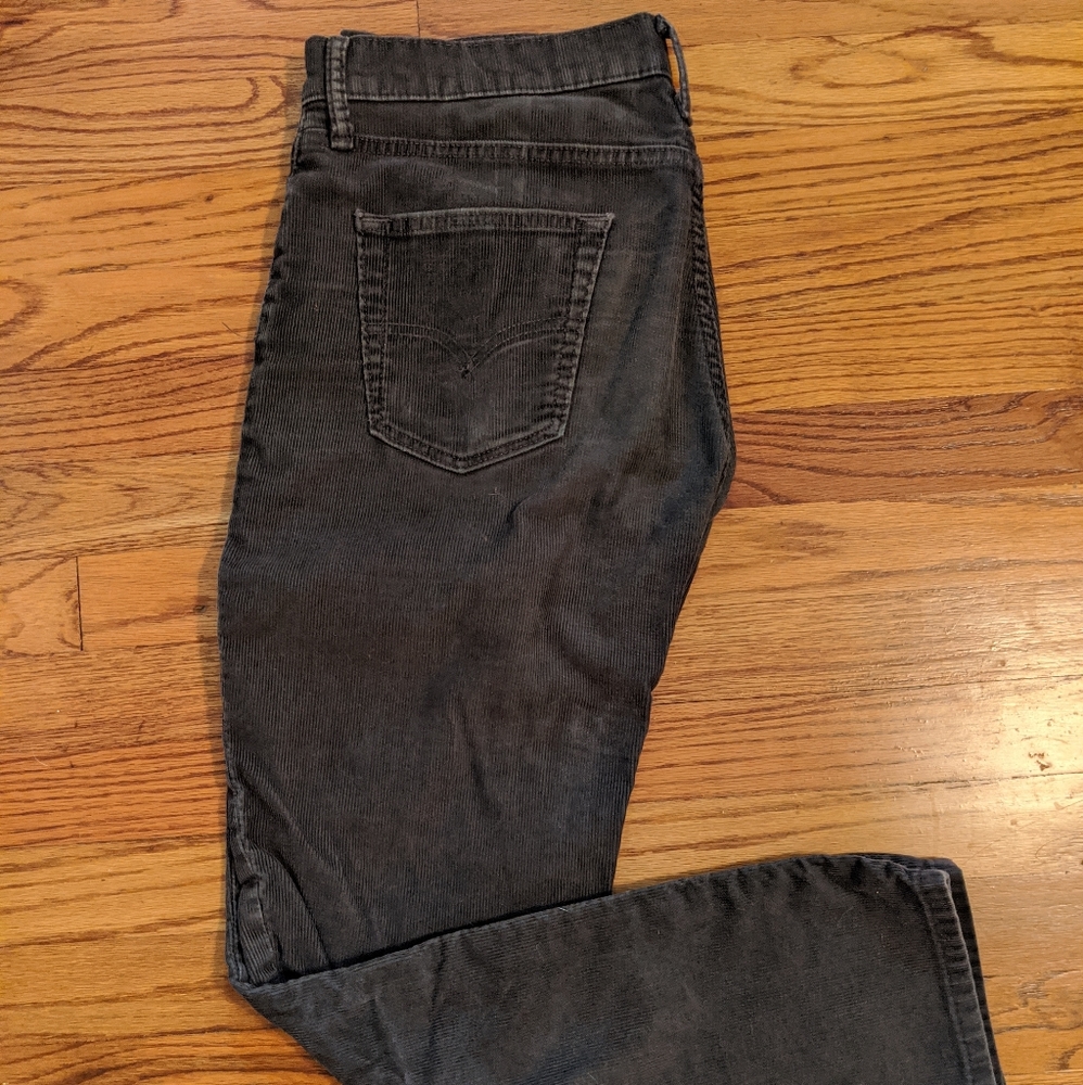 Levi's Charcoal 514 Cords 30W30L